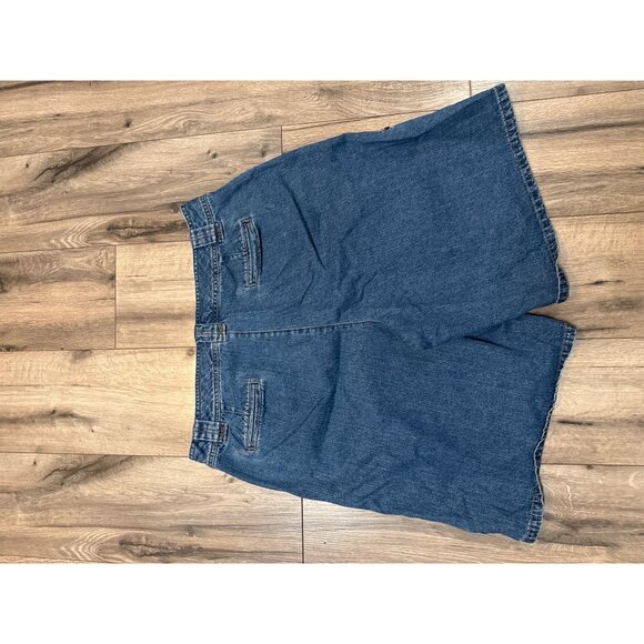 VTG White Stag Ladies Denim Shorts Size 18 100% Cotton Mid-Rise Relaxed Fit With - Picture 5 of 7